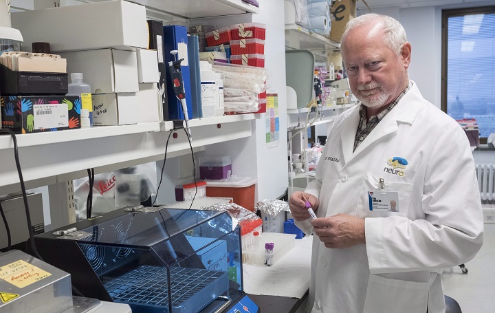 Guy Rouleau, director of McGill's Neurological Institute, is seen in a laboratory, Tuesday, August 22, 2017 in Montreal.