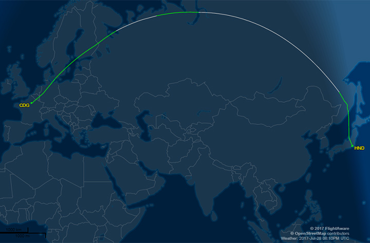 Air France expanding ‘non-flyover’ area around North Korea following ICBM test - image
