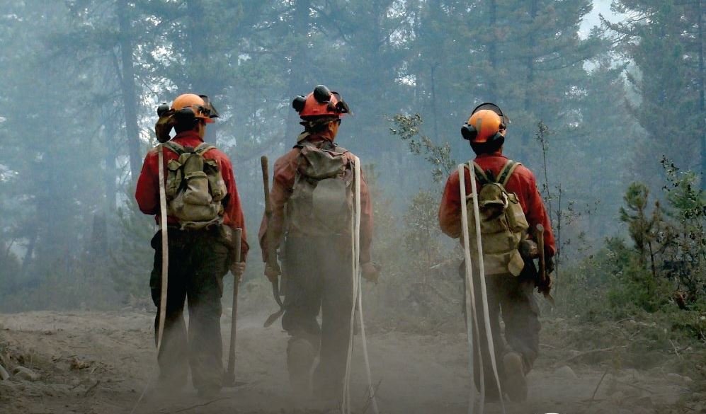 BC Wildfire Service staff at work in this file photo. On Wednesday crews were responding to a fire near Lytton.