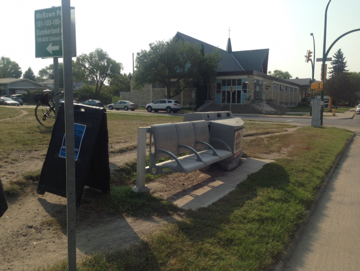 The “Bus Stop Blues” campaign aims at repairing and improving bus stops in Saskatoon that are unsafe or deteriorating.