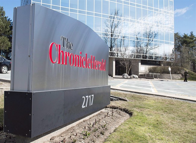 The Chronicle Herald building is seen in Halifax on Thursday, April 13, 2017.