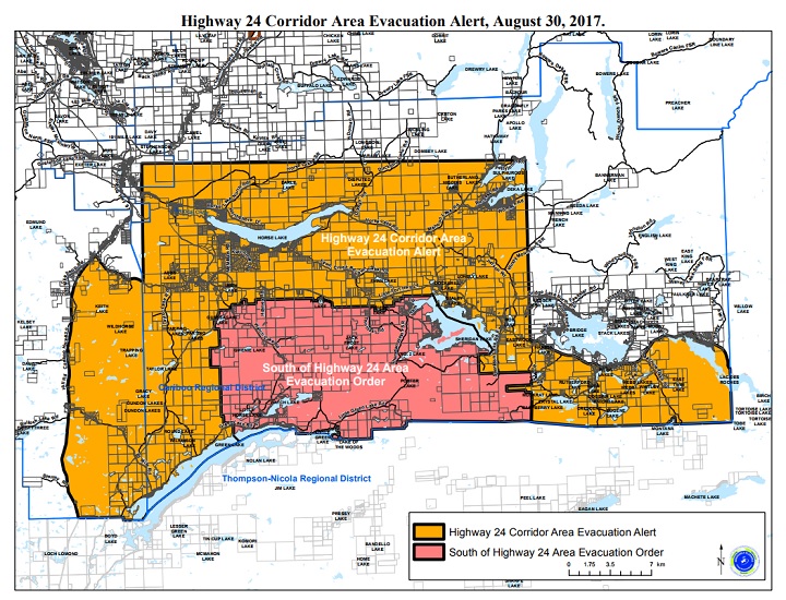 B.C. wildfire: Evacuation order and alert issued as Elephant Hill wildfire flares up - image