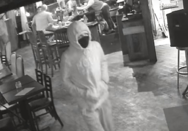 Toronto police release security video of a suspect wanted in a fatal patio bar shooting at Sherbourne and Queen Street on July 31, 2017.