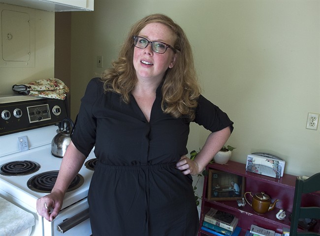 Melanie Mackenzie is seen in Halifax on Friday, Aug. 11, 2017. Several years ago Mackenzie, at four weeks, found out she was pregnant and had to wait two months before she could access an abortion.