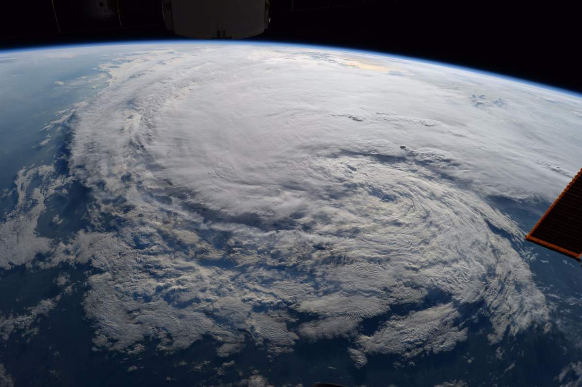 This photo taken from the International Space Station by astronaut Randy Bresnik was tweeted out on Aug. 28, 2017 with the caption, “still a menace!”