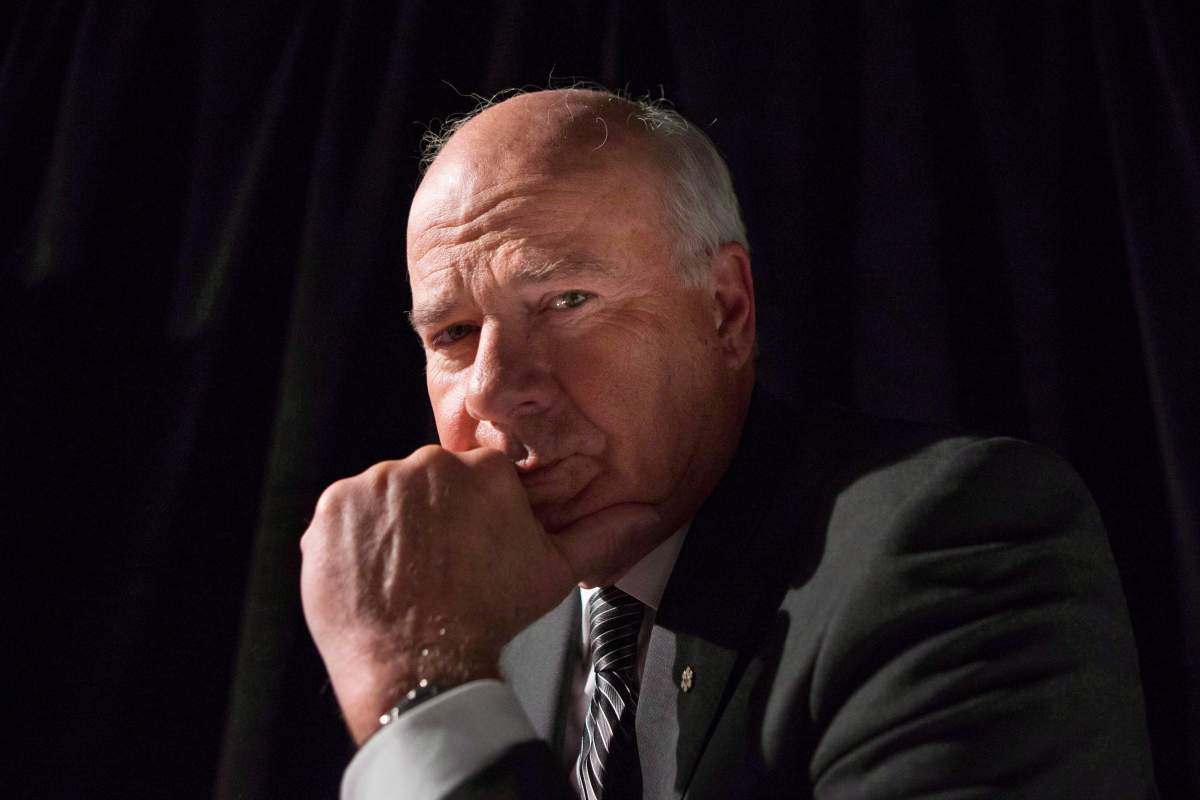 Peter Mansbridge poses for a photo at the Toronto studios of the CBC on May 22, 2013.