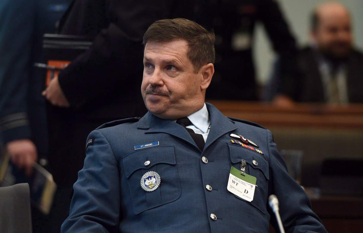 Lt. Gen. Pierre St-Amand appears as a witness at a commons national defence committee in Ottawa on Thursday, Sept. 14, 2017.
