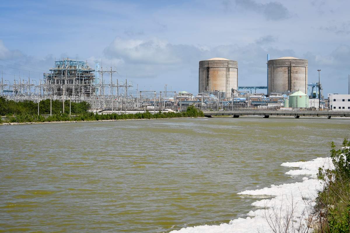 The Turkey Point Nuclear Power Generation Station is seen as Hurricane Irma approaches Homestead, Florida, U.S., September 8, 2017.