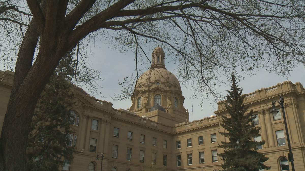 The Alberta legislature.