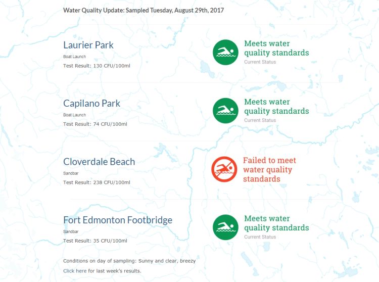 Edmonton Riverkeeper tests water quality at accidental beach - image