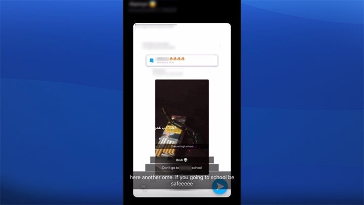 Lethbridge police are investigating these suspicious Snapchat messages.