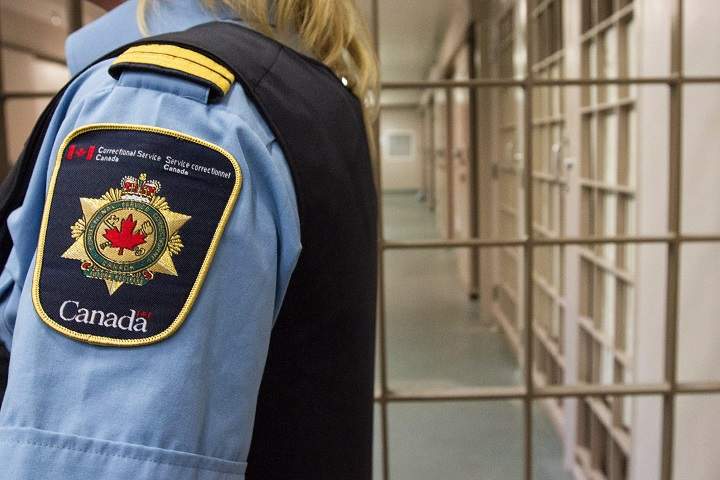 A correctional officer is pictured at the Collins Bay Institution in Kingston, Ont., in May 2016.