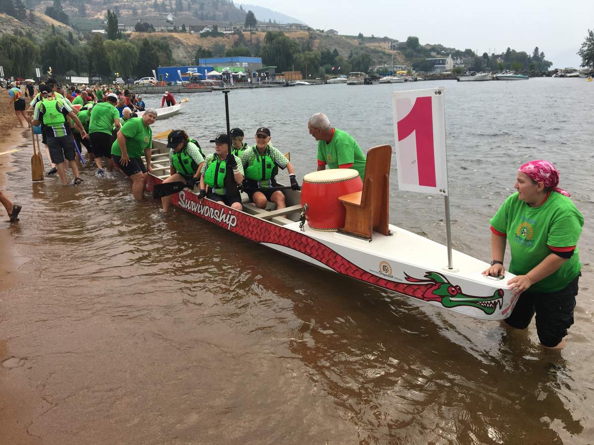 Dragon boats hit Skaha Lake in Penticton - image