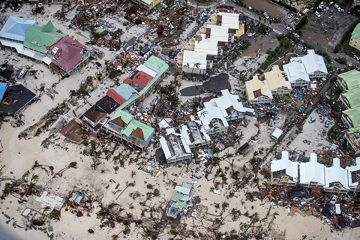 View of the aftermath of Hurricane Irma on St. Maarten, Dutch part of Saint Martin Island in the Caribbean September 6, 2017.