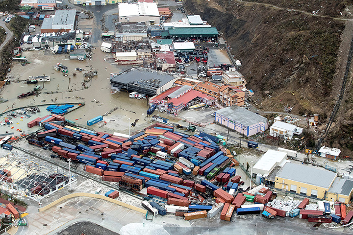 View of the aftermath of Hurricane Irma on St. Maarten, Dutch part of Saint Martin Island in the Caribbean September 6, 2017.