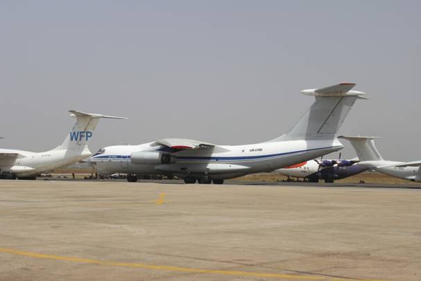 Jets at the Juba airport.