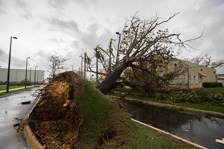 Hurricane Maria passed through Puerto Rico leaving behind a path of destruction across the U.S. territory, September 20, 2017.