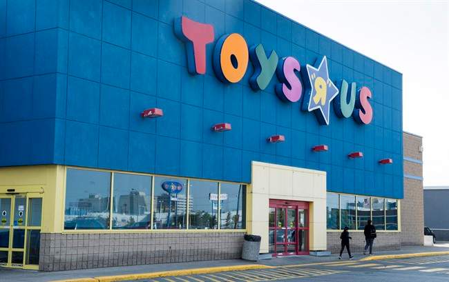 A Toys "R" Us store is seen Tuesday, September 19, 2017 in Montreal.