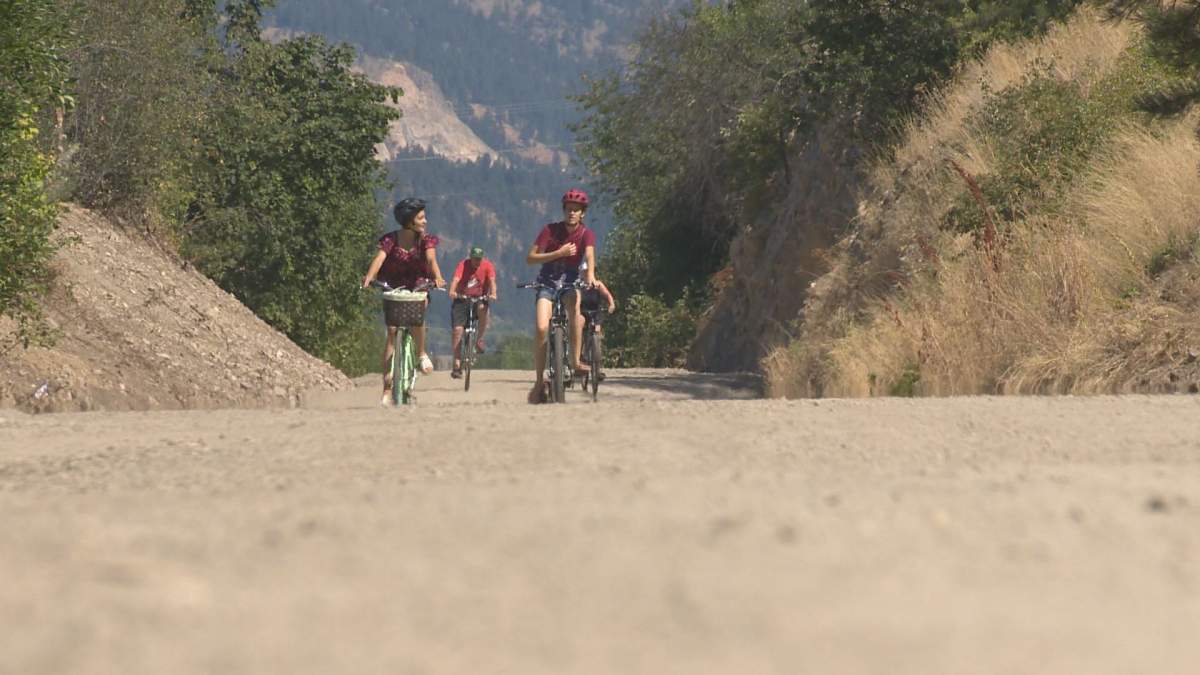 Initial construction work begins on the Okanagan Rail Trail between Kelowna and Coldstream.