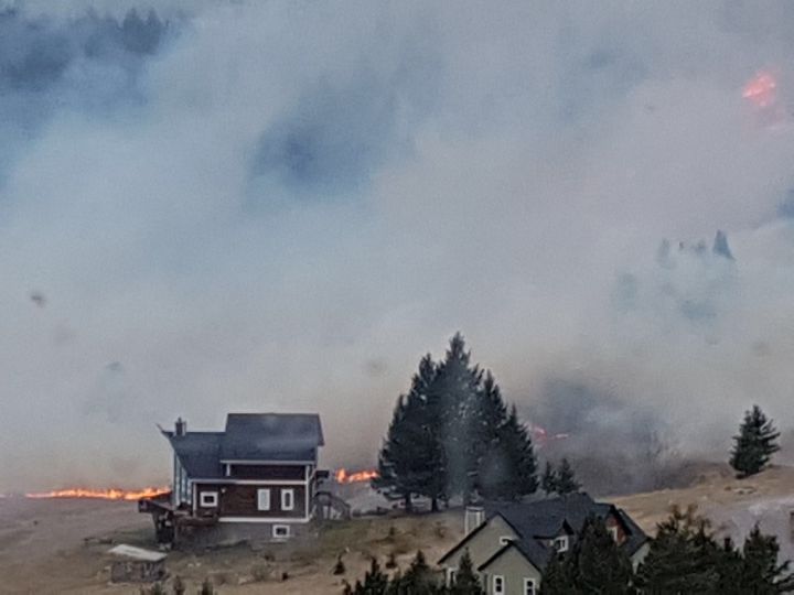 Residents in the southern Alberta community of Coleman were being evacuated Tuesday, Oct. 17, 2017 due to a wildfire.