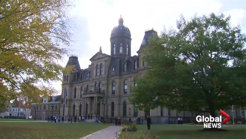The New Brunswick legislature on October 25, 2017.