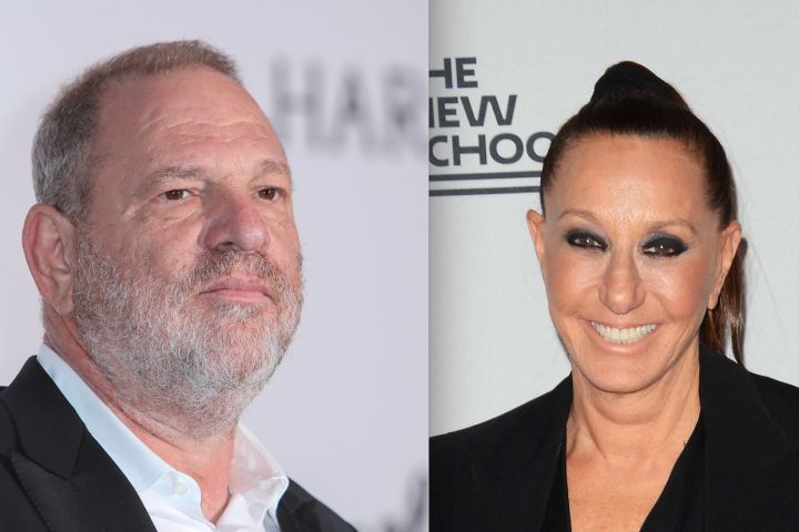 (L-R): Harvey Weinstein and Donna Karan.