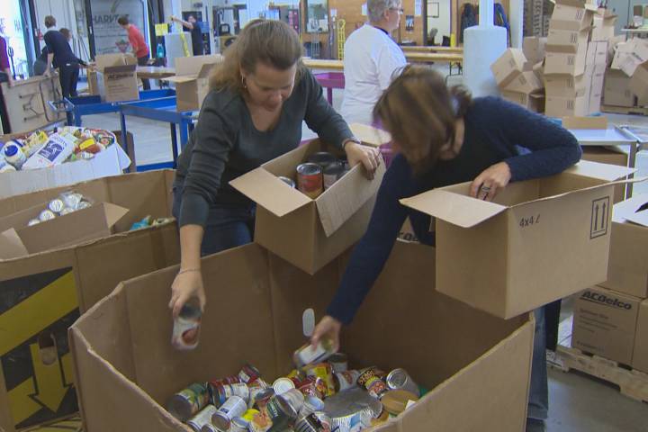 Volunteers help out at Winnipeg Harvest.