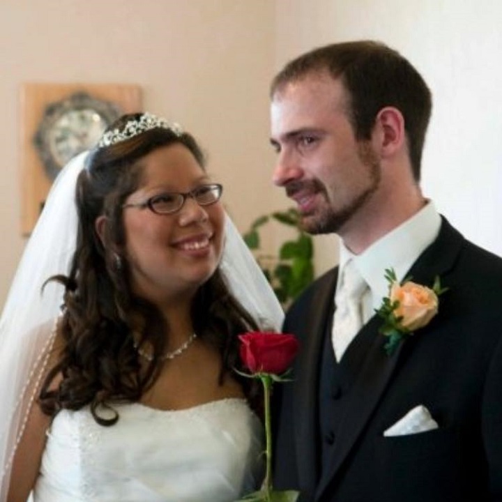 Nikiyah Mulak-Dunn and her husband Benjamin Dunn on their wedding day.
