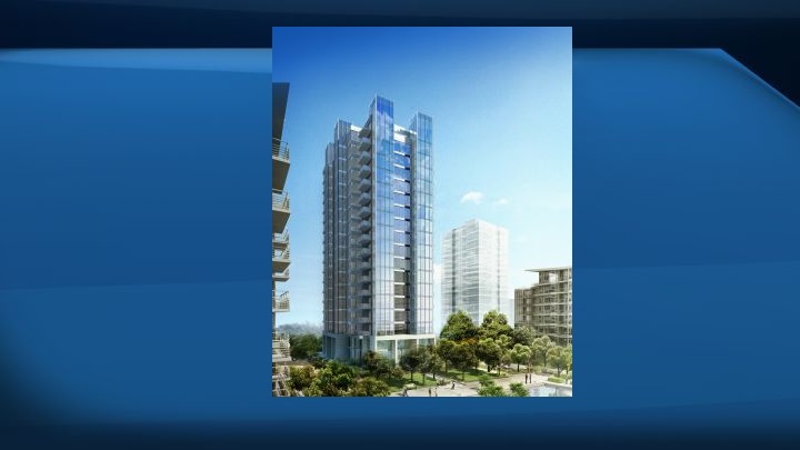Artist's rendering of Central Tower at Edmonton's Century Park.