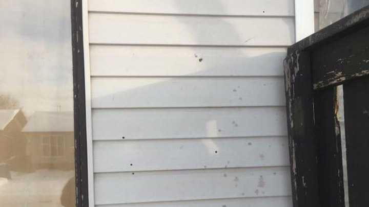 A teen is facing eight charges after shots were fired at a home in North Battleford, Sask.