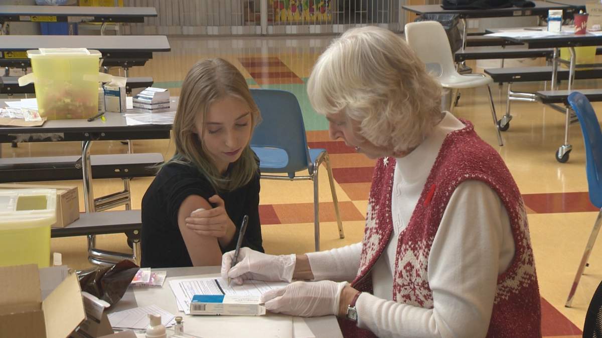 Meningitis immunization clinic at the high school in Oliver on November 10th.