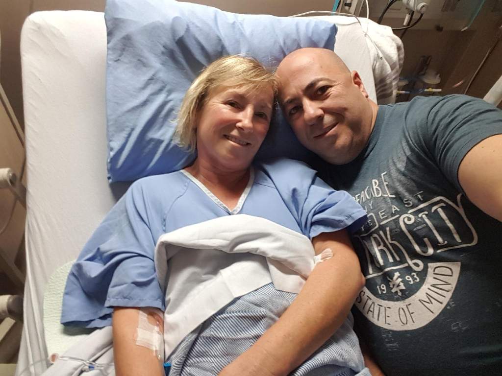 Annette Poitras, left, and her husband Marcel.