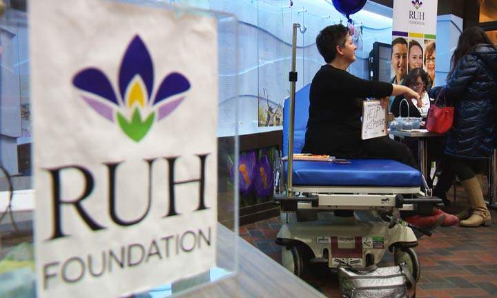 RUH staff took turns being stretcher-bound in the Saskatoon hospital on Giving Tuesday to raise funds for a new adult emergency room.