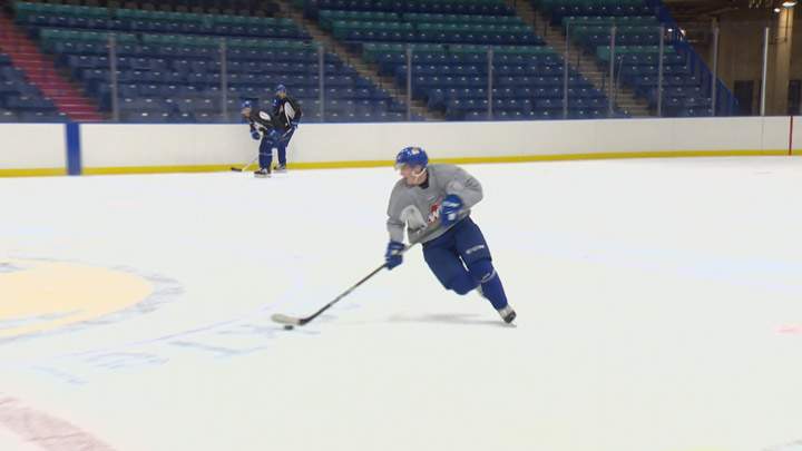 Saskatoon Blades leading scorer Cam Hebig.