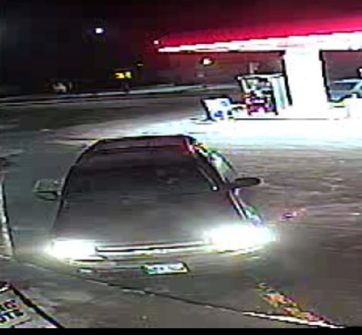 Aaron Jay Ross, 25, allegedly attempted to rob this vehicle on Tuesday and police are searching for the driver.