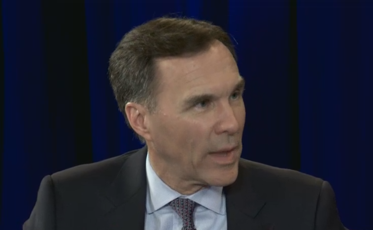 Finance Minister Bill Morneau, in a conversation with Global BC anchor Sophie Lui.