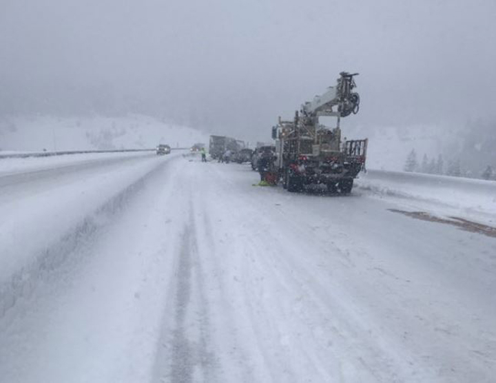 Conditions on the Coquihalla Highway on Monday afternoon.
