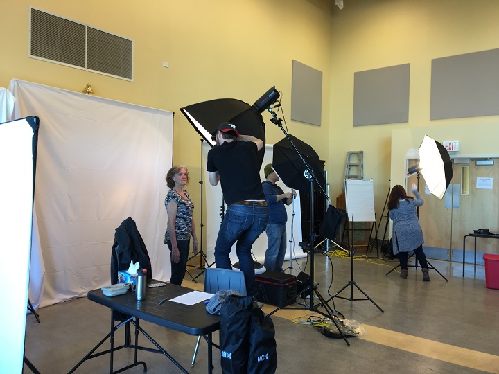 Twenty-five volunteers with Help-Portrait were at the Calgary Drop-In Centre on Saturday, doing hair and makeup and taking portraits for Calgarians who may not otherwise have the chance to do so.