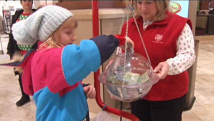 The kettles will be out until 2 p.m. on Dec. 24 in malls, grocery stores and other retail locations.