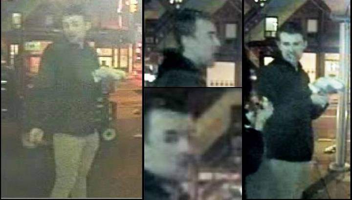 Security images of man Toronto police were looking to identify in the Tess Richey murder investigation.