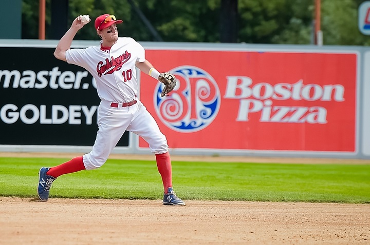 Goldeyes infielder Wes Darvill.