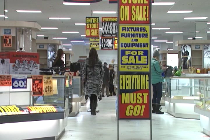 Last weekend for Sears department store in Belleville, Ont.