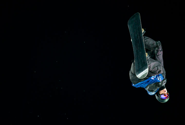 Silver medalist Max Parrot from Canada competes in Big Air, men's snowboard competition at X Games Oslo 2016, on Feb. 27, 2016.