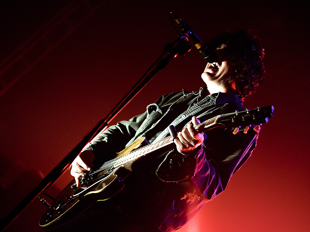Peter Hayes of Black Rebel Motorcyle Club performs onstage at O2 Academy on March 30, 2013 in Leeds, England.