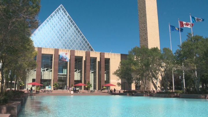 Edmonton City Hall in the summer. 