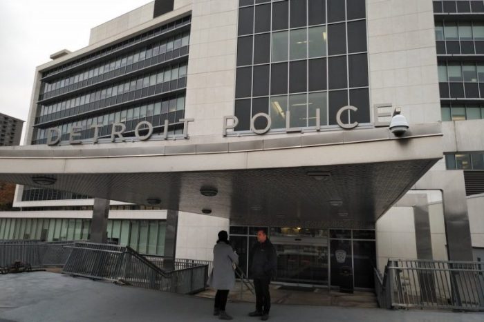 Hamilton City Hall played the role of Detroit's police station during a film shoot in November 2017.