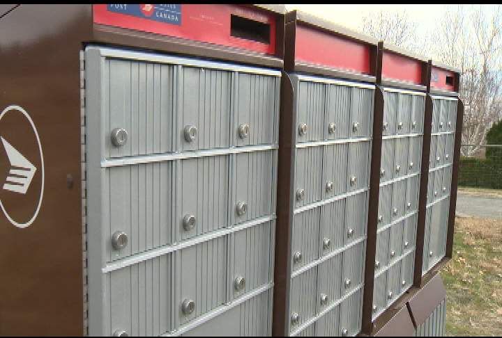 A file photo of a community mailbox.
