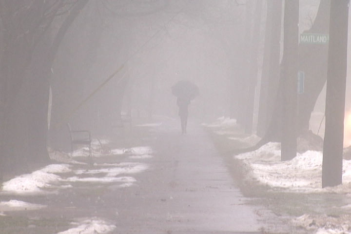 A fog advisory, rainfall warning, and a flood watch are all in play this morning.