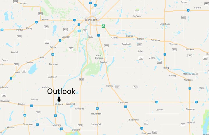 A 57-year-old man is dead after a single-vehicle rollover south of Outlook, Sask.