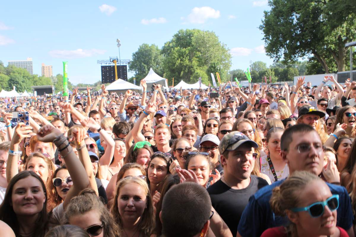 Crowds packed Harris Park in London, Ont., for the Rock the Park Music Festival in 2017.